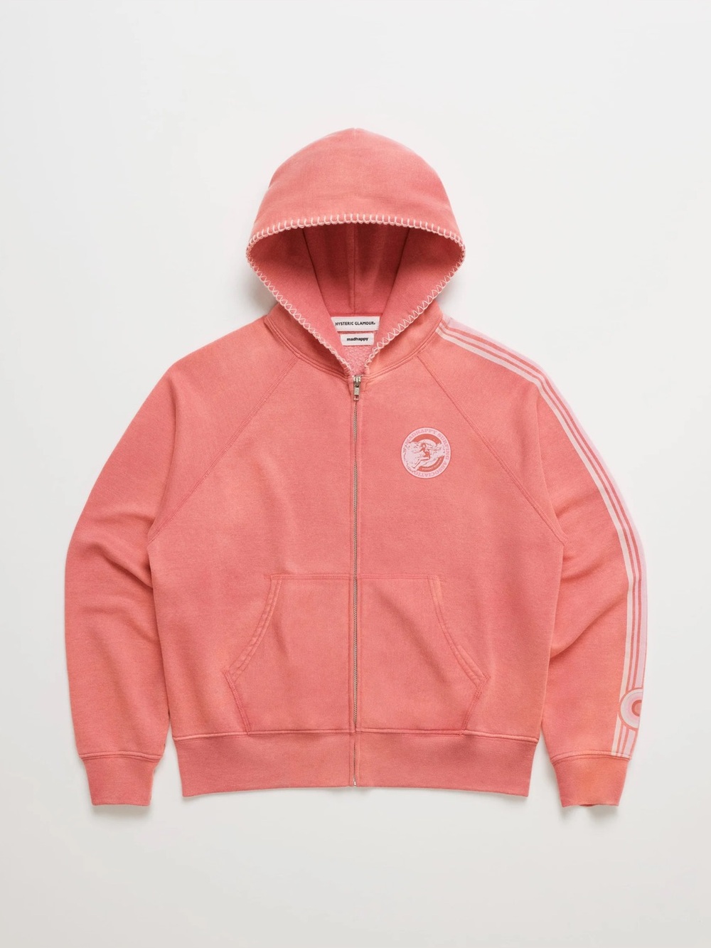 Madhappy Hysteric Glamour Lightweight Fleece Zip Up - Rouge, Medium